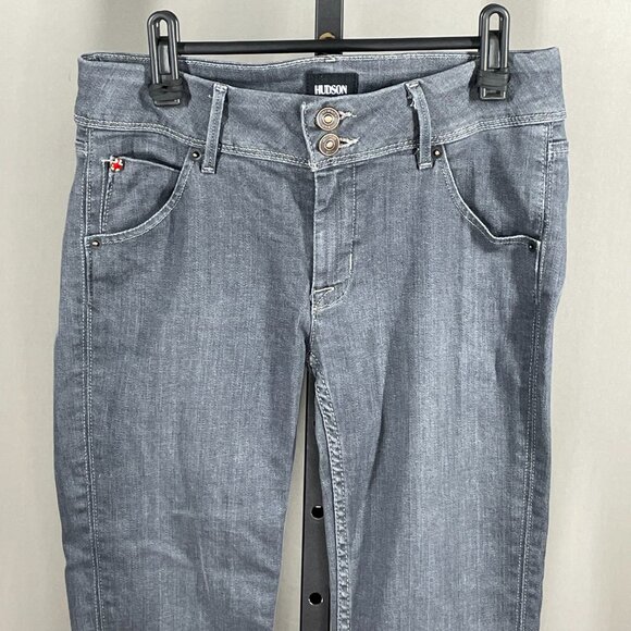 Hudson Jeans Womens 27 gray denim collin skinny designer casual twee - Picture 2 of 11